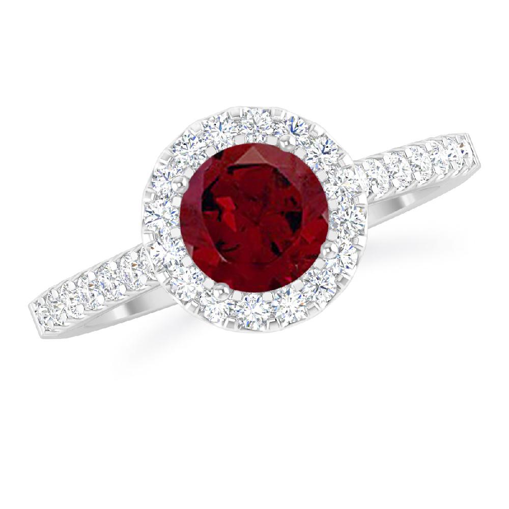 White Gold - Garnet