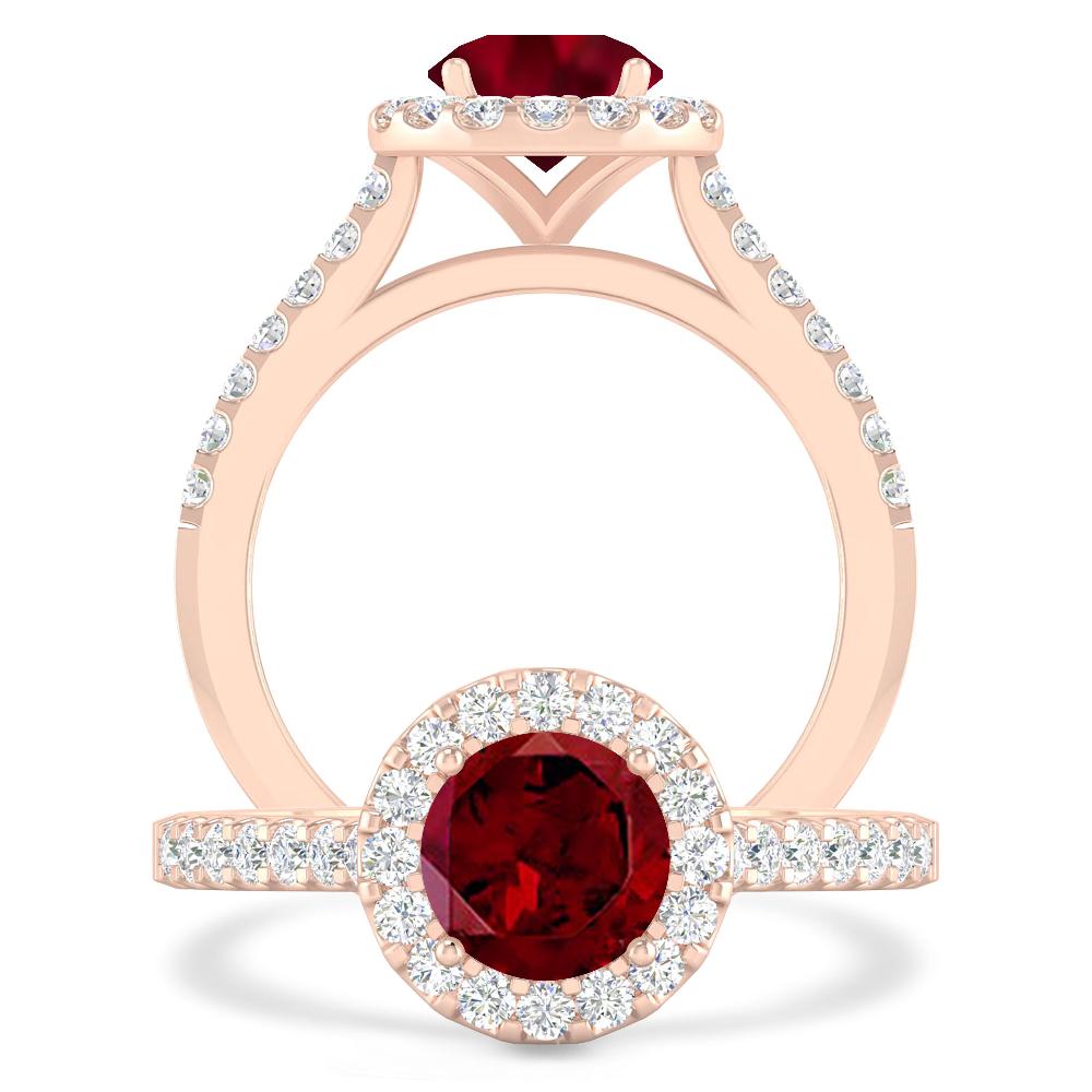 Rose Gold - Garnet