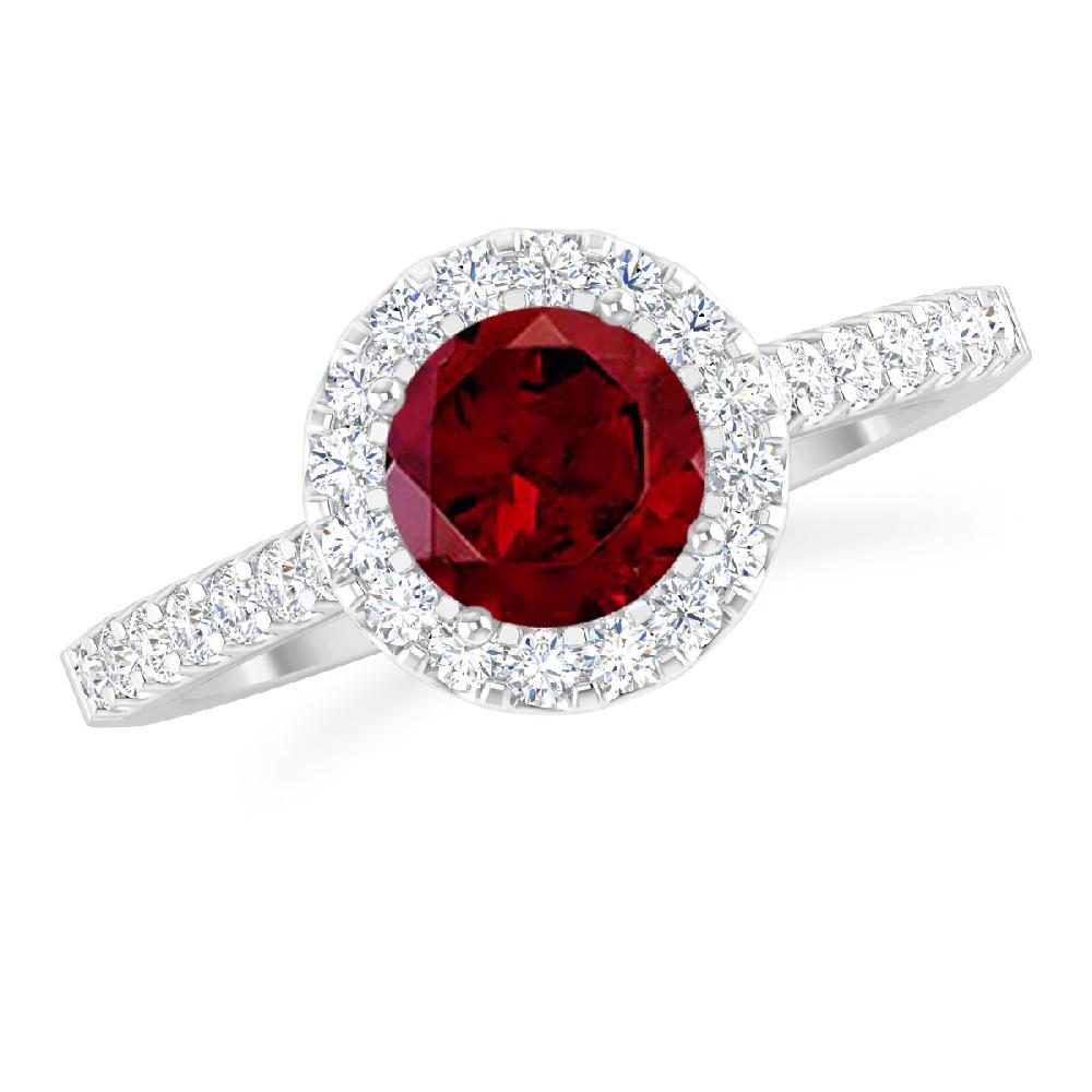 White Gold - Garnet