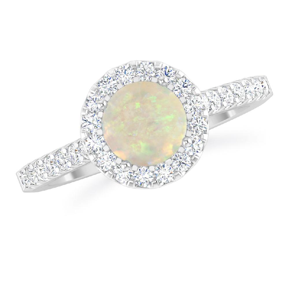 White Gold - Opal