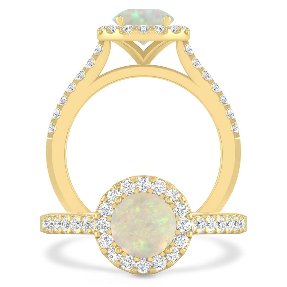 Yellow Gold - Opal