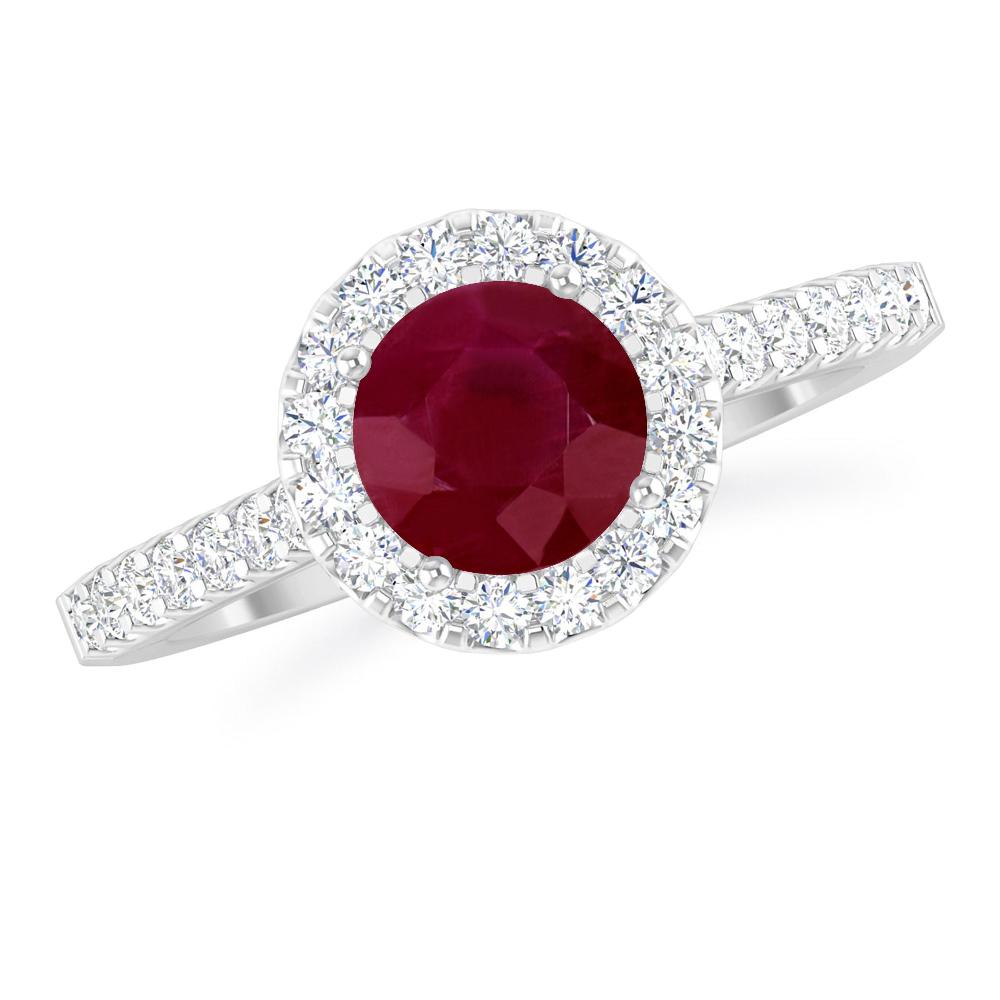 White Gold - Ruby