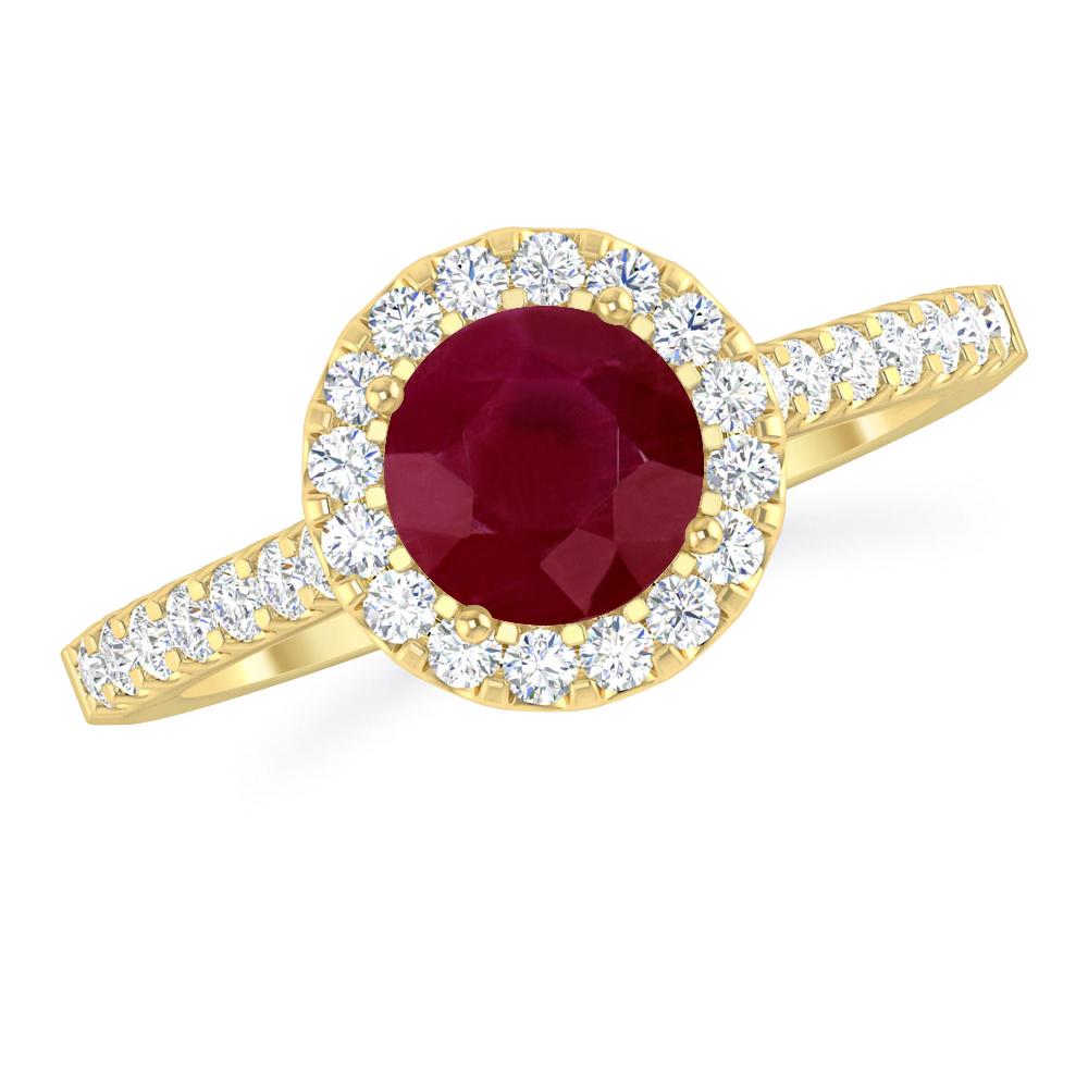 Yellow Gold - Ruby