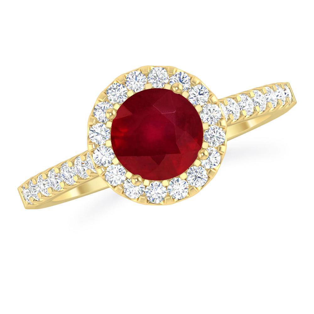 Yellow Gold - Ruby