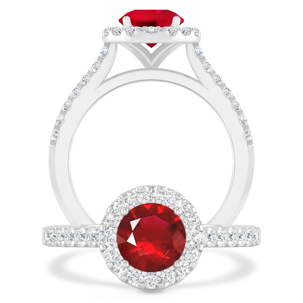 White Gold - Ruby