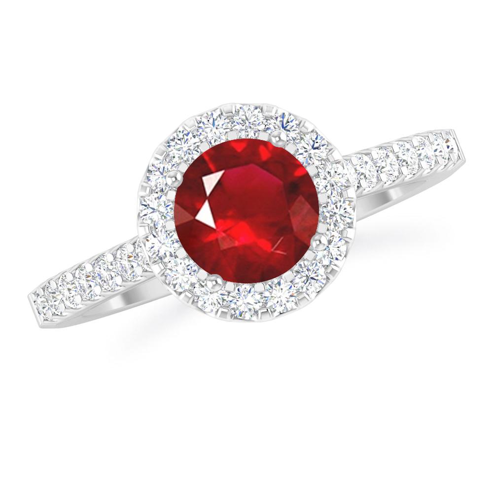 White Gold - Ruby