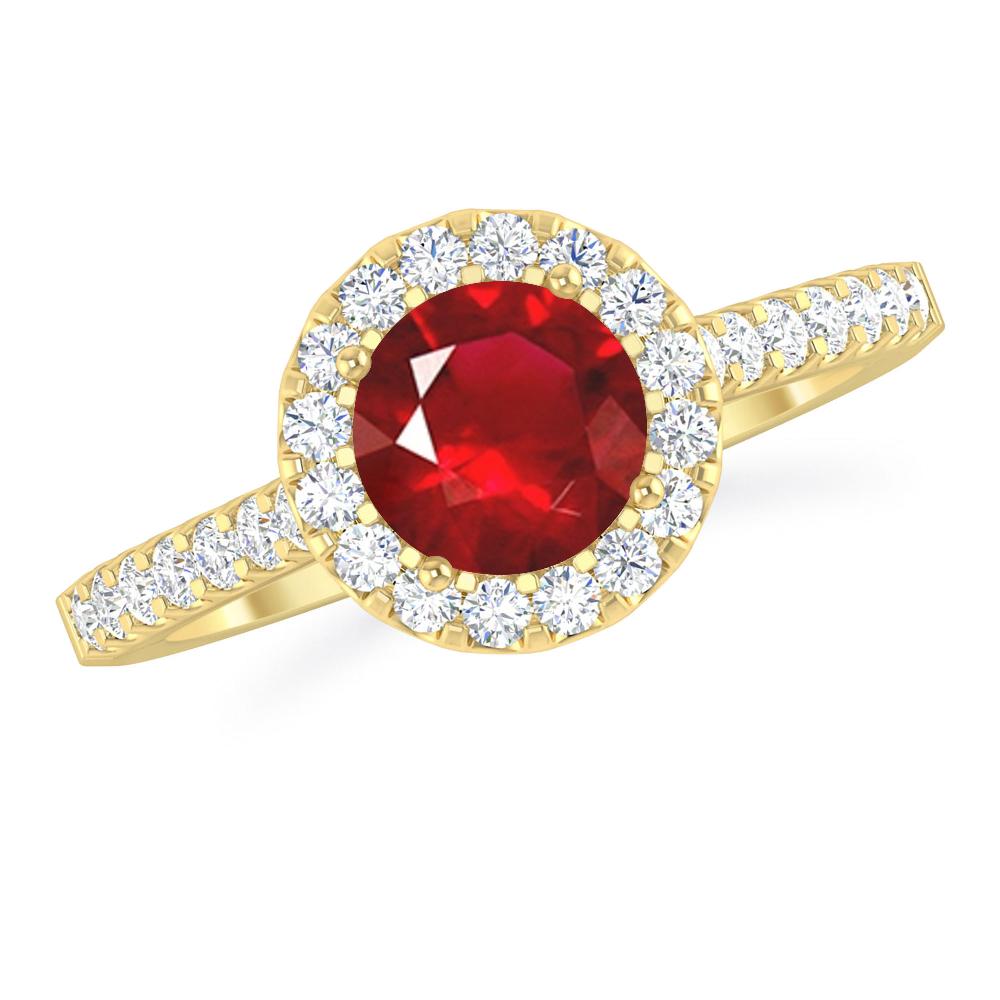 Yellow Gold - Ruby