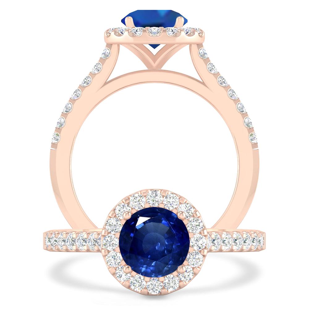 Rose Gold - Sapphire