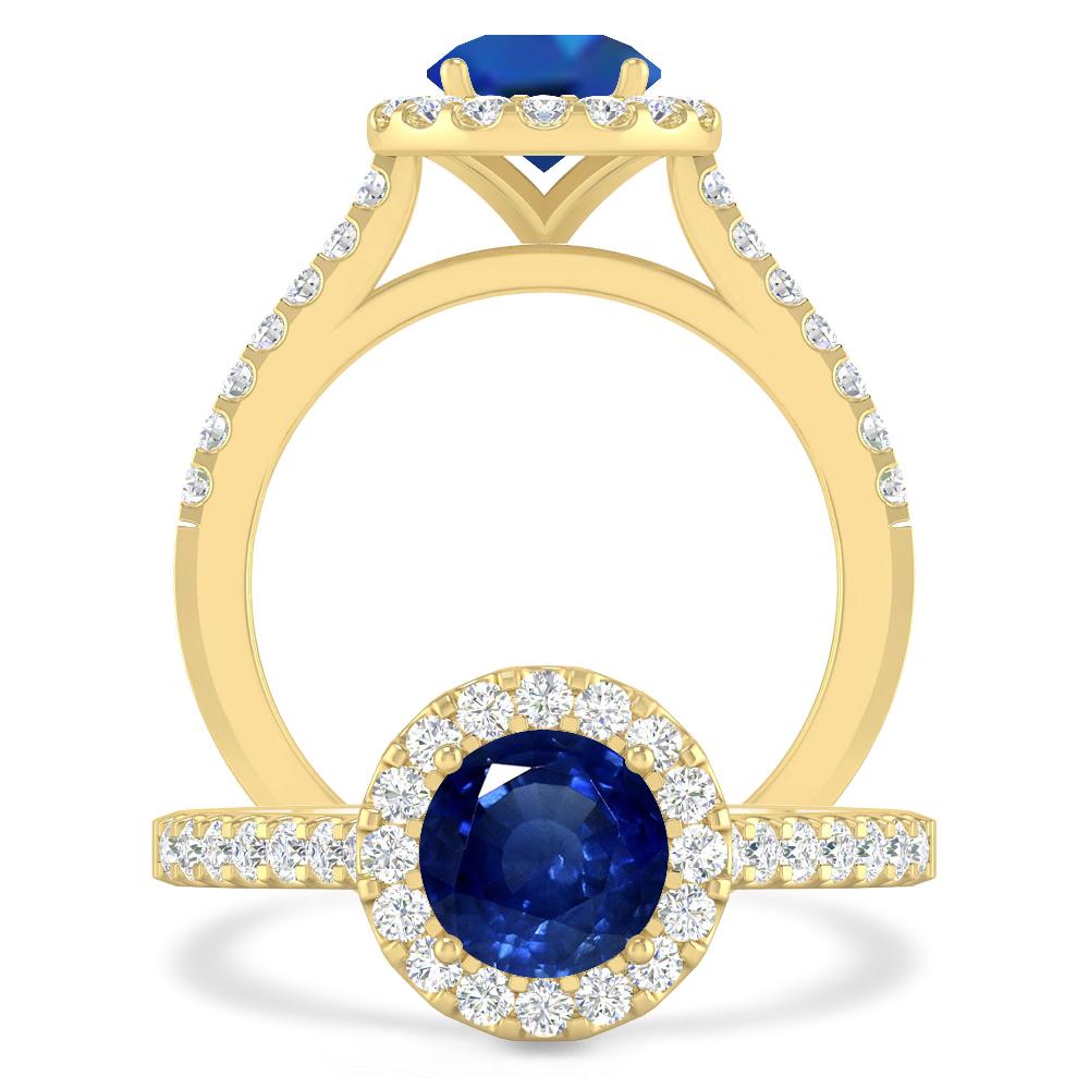 Yellow Gold - Sapphire