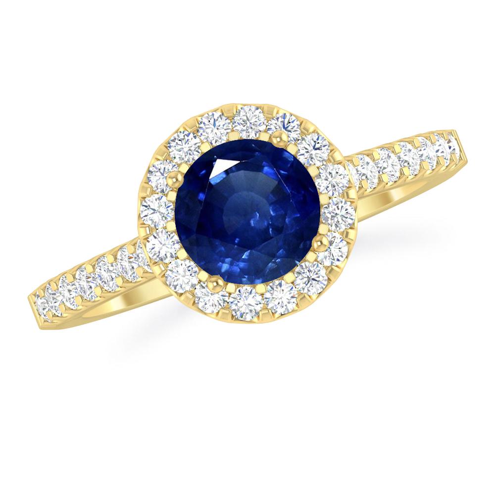 Yellow Gold - Sapphire