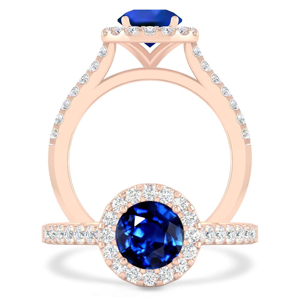 Rose Gold - Sapphire