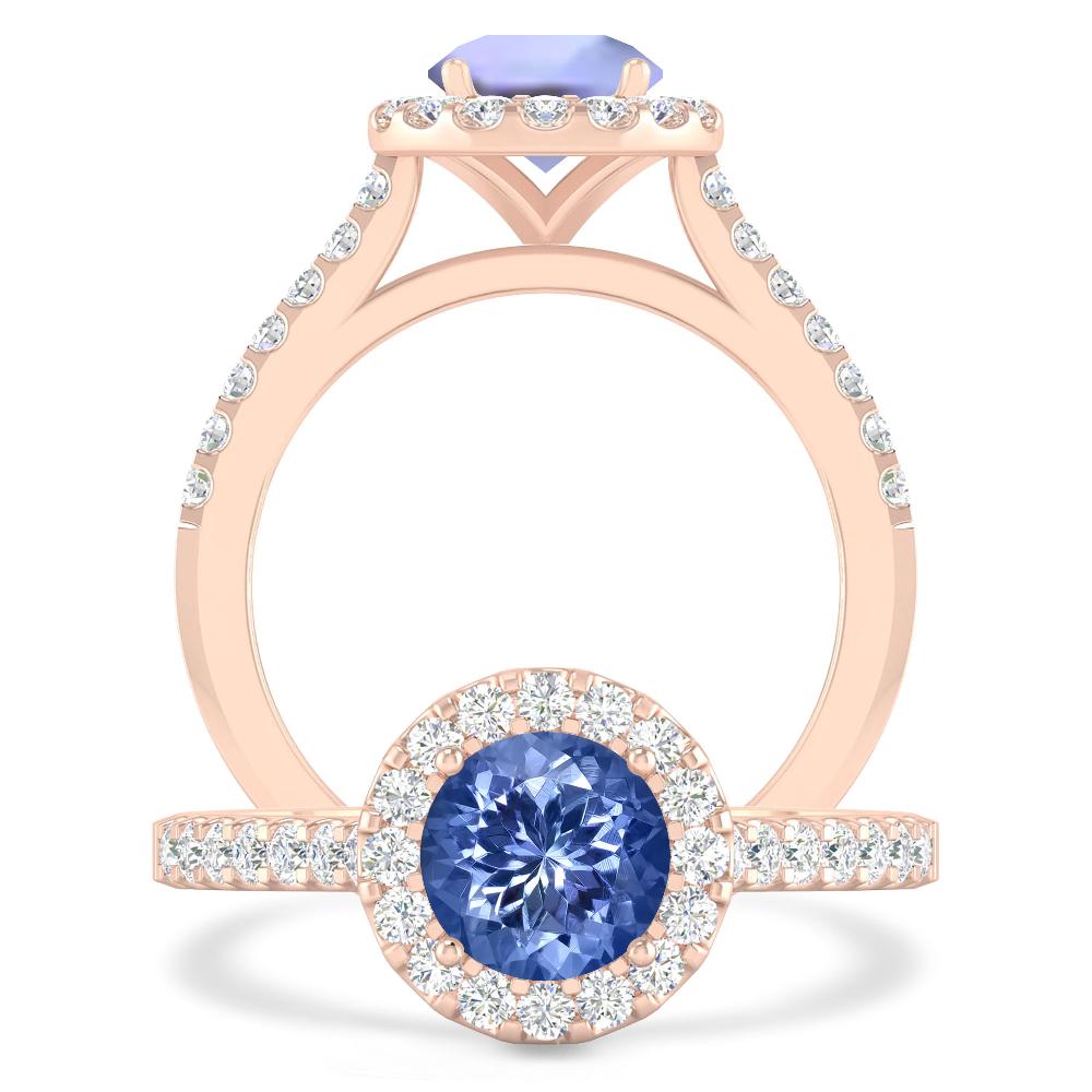 Rose Gold - Tanzanite