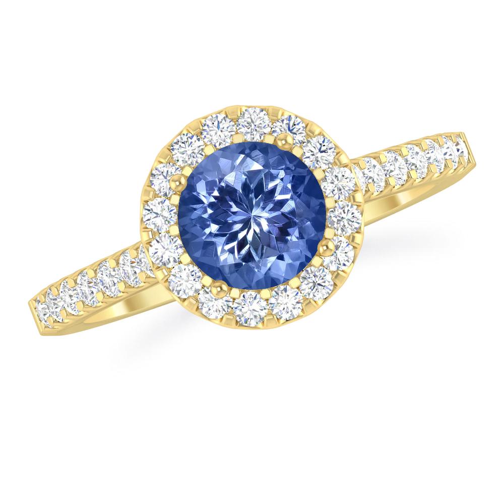 Yellow Gold - Tanzanite