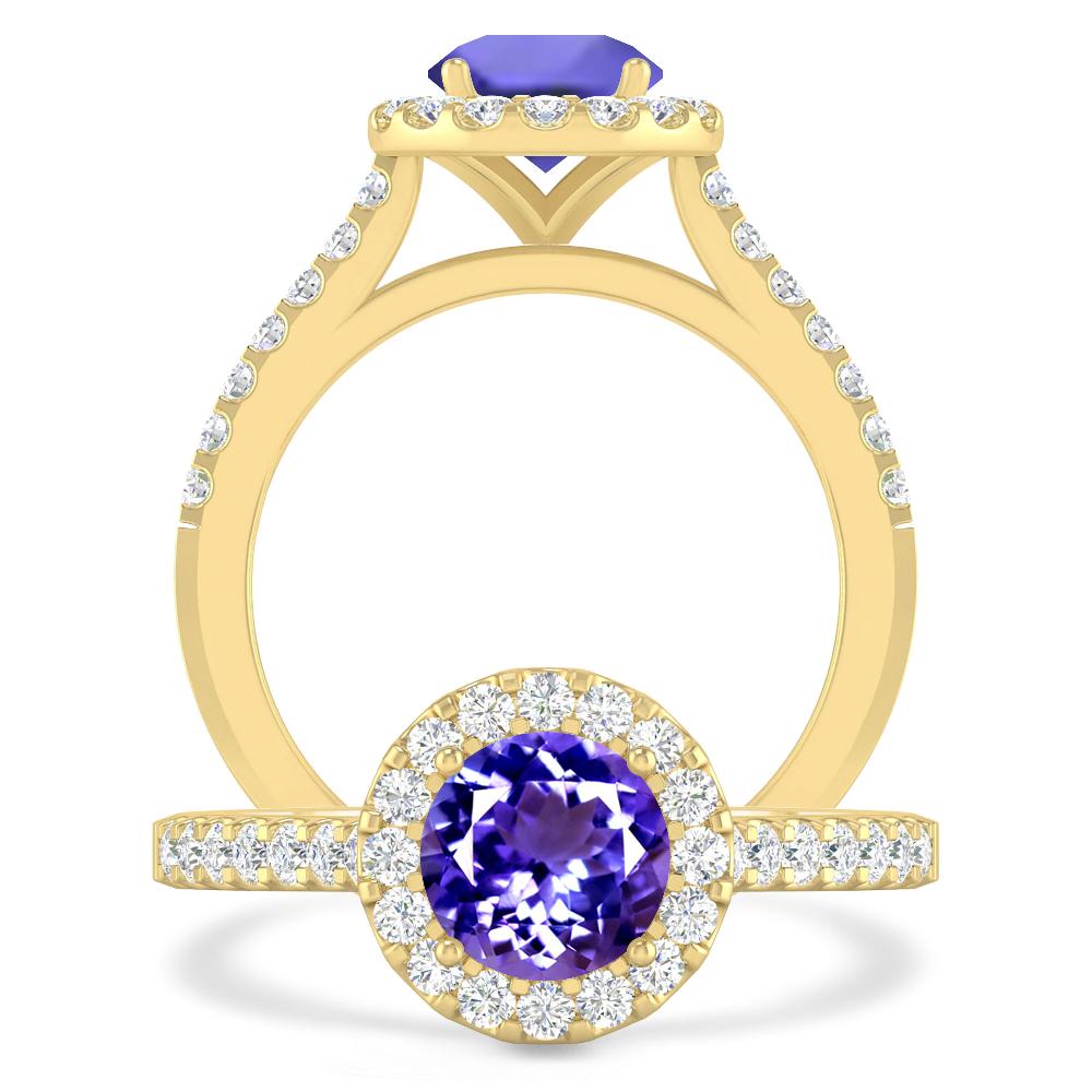 Yellow Gold - Tanzanite