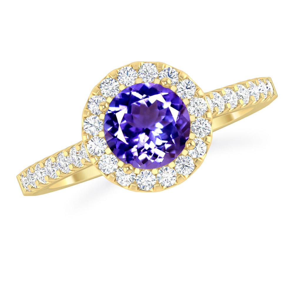 Yellow Gold - Tanzanite