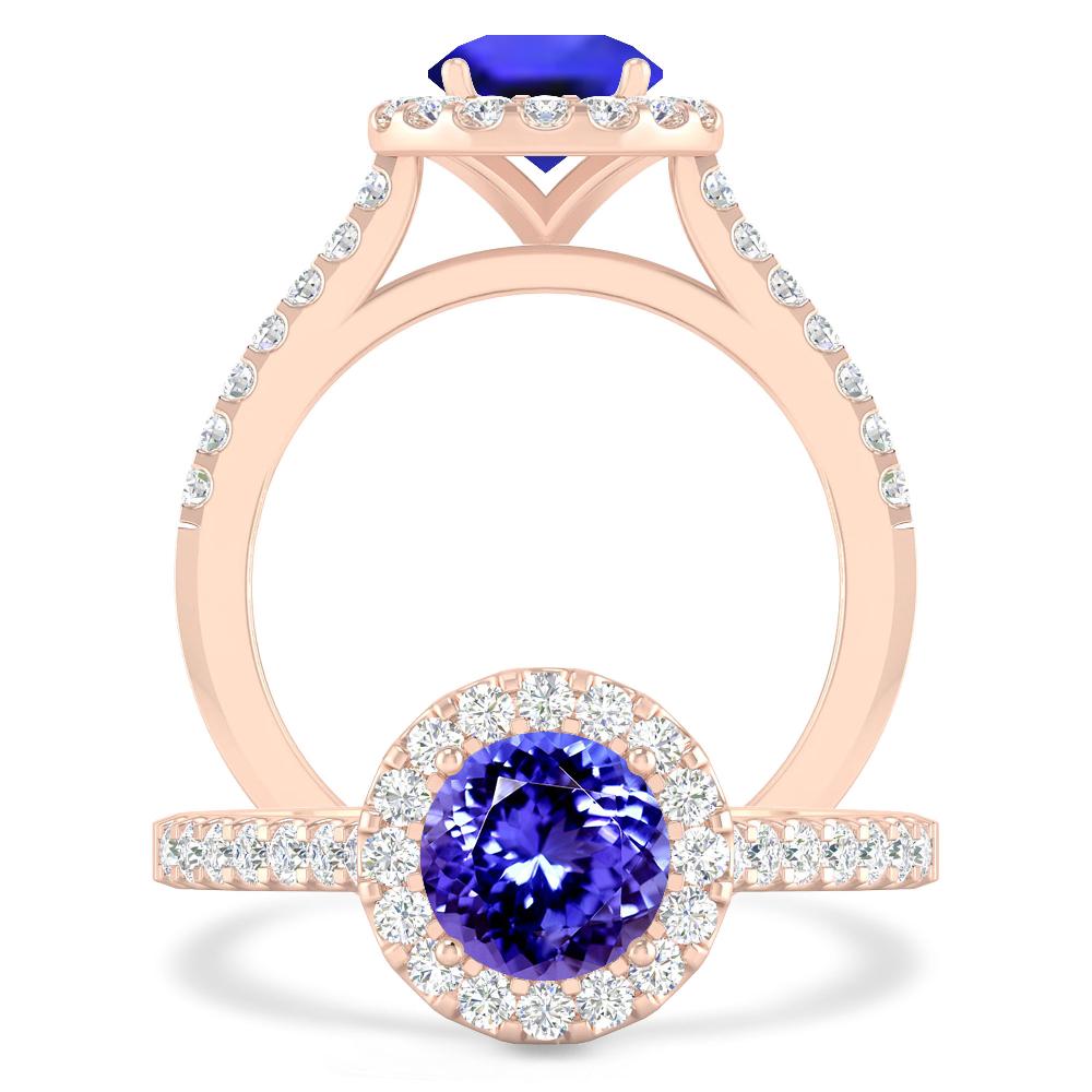 Rose Gold - Tanzanite