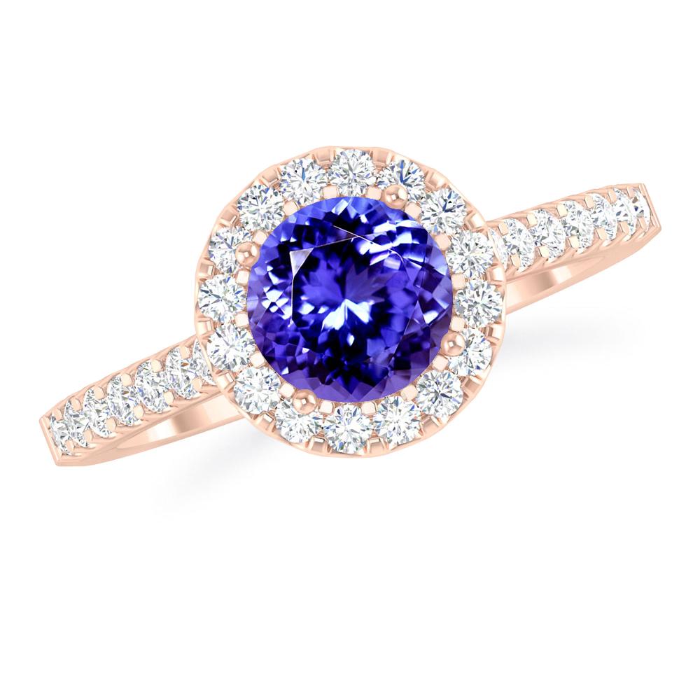 Rose Gold - Tanzanite