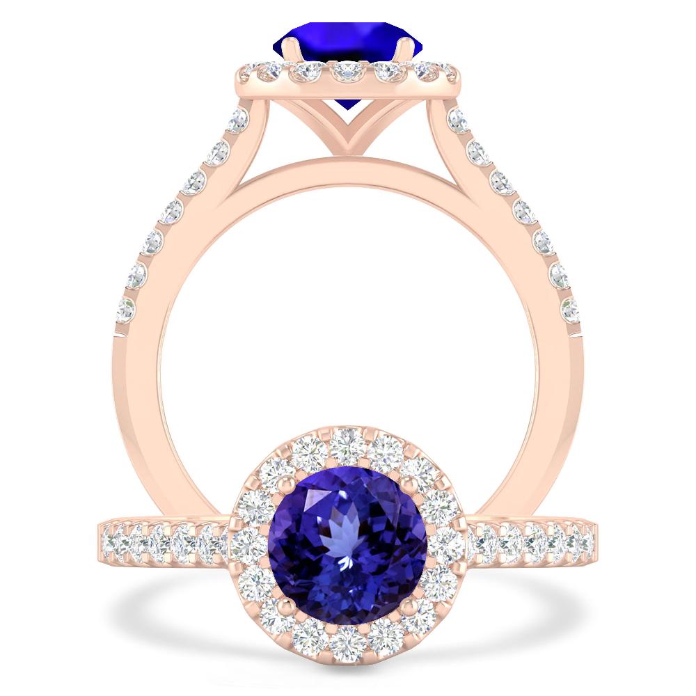 Rose Gold - Tanzanite