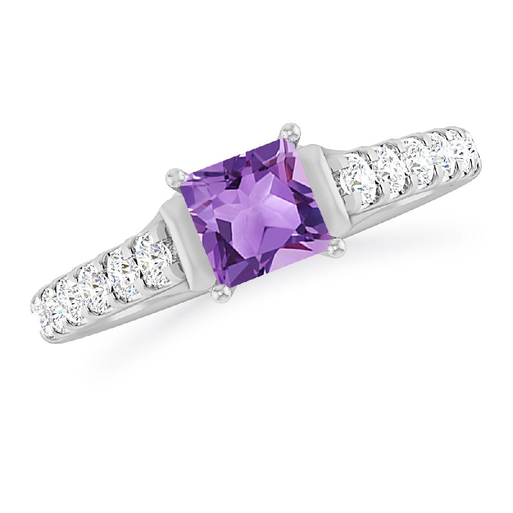 White Gold - Amethyst