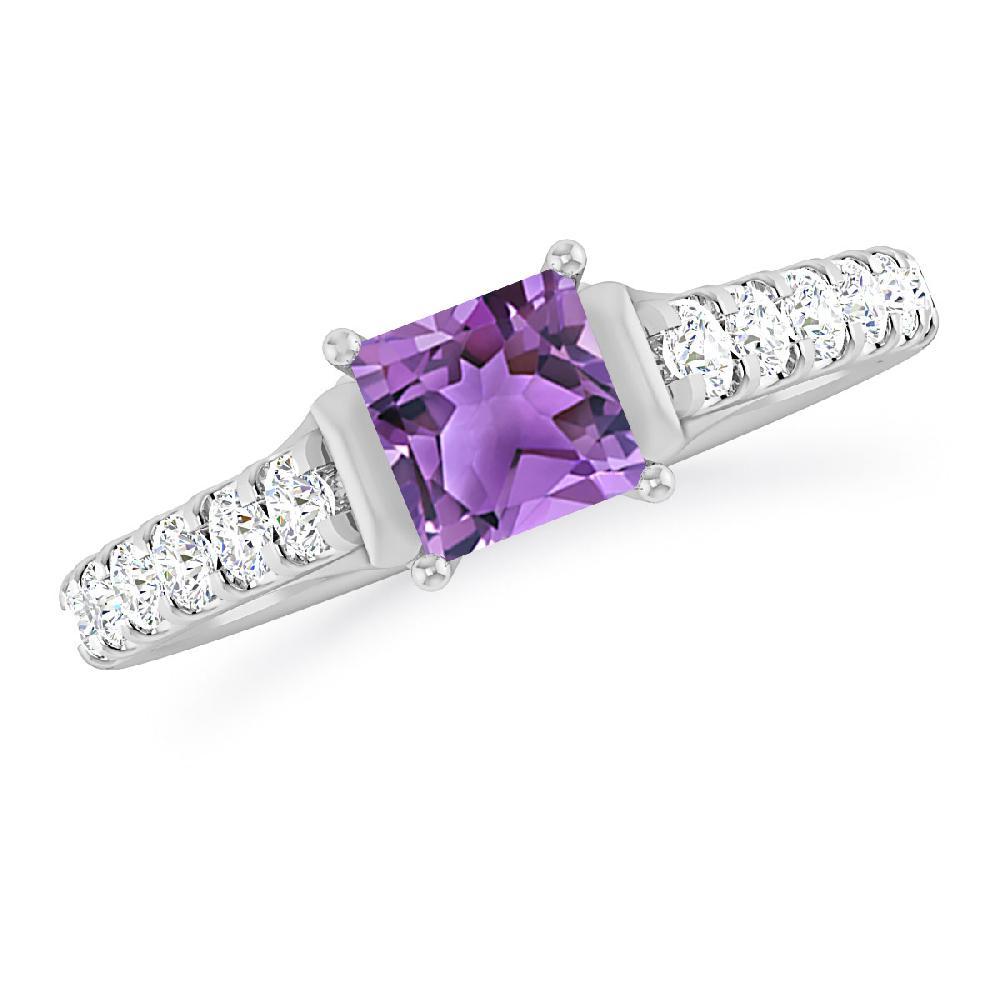 White Gold - Amethyst