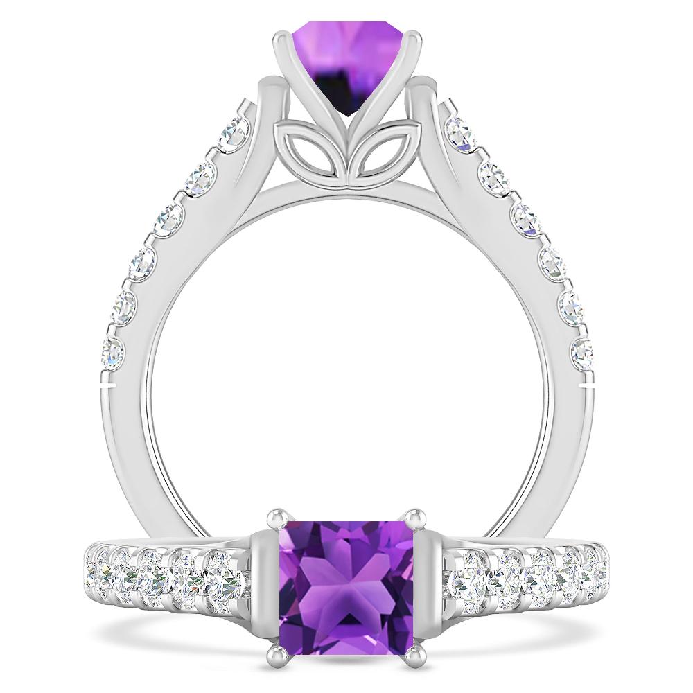 White Gold - Amethyst