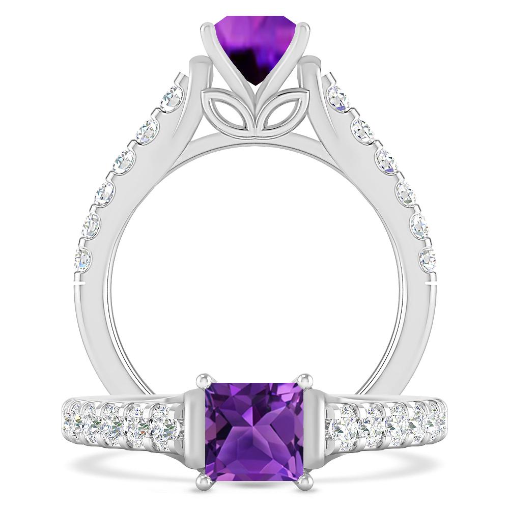 White Gold - Amethyst