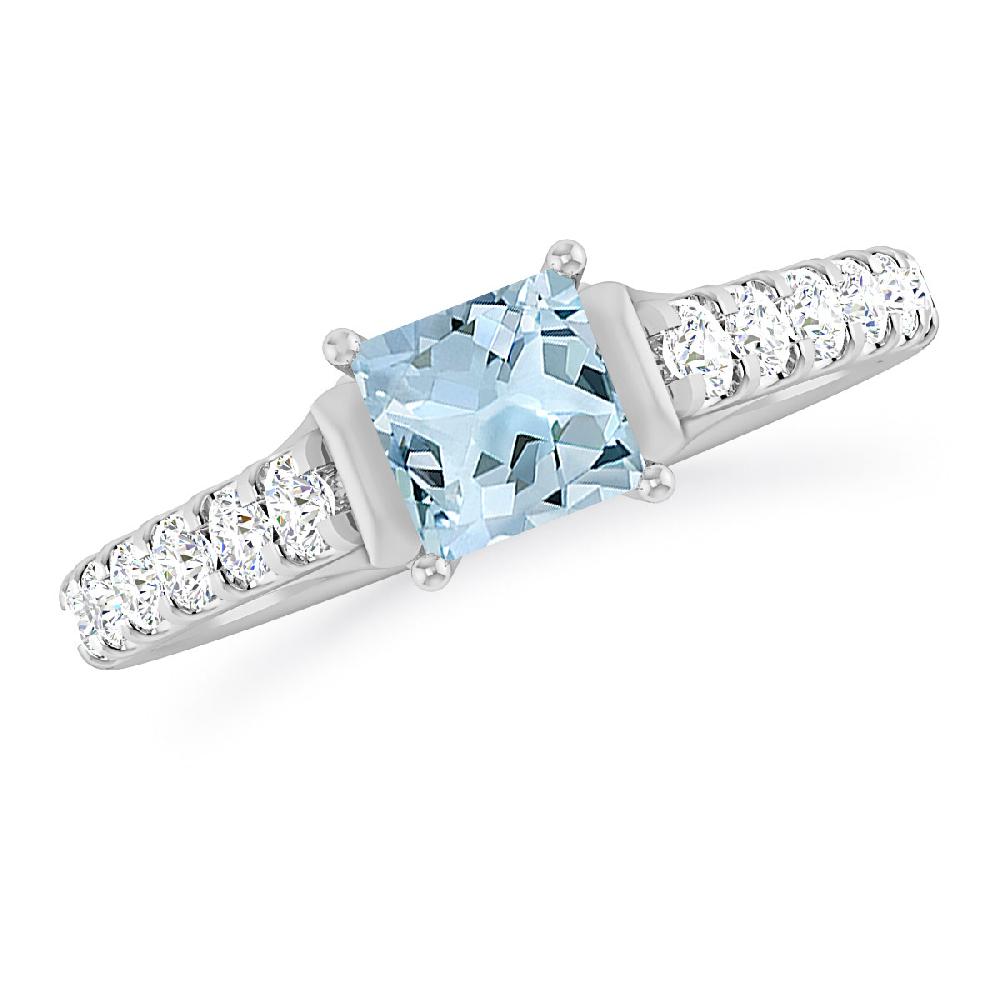 White Gold - Aquamarine