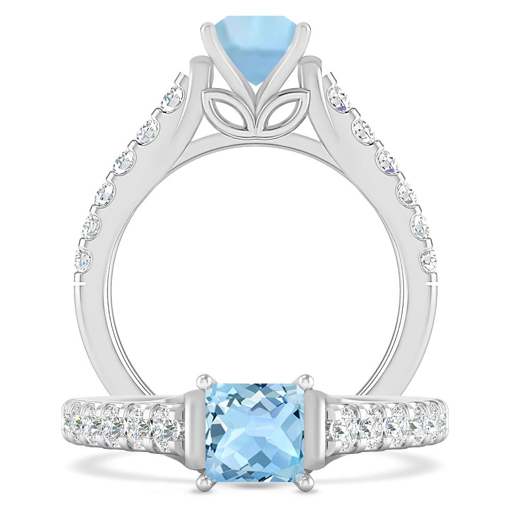 White Gold - Aquamarine