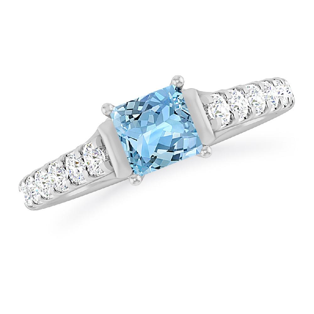 White Gold - Aquamarine