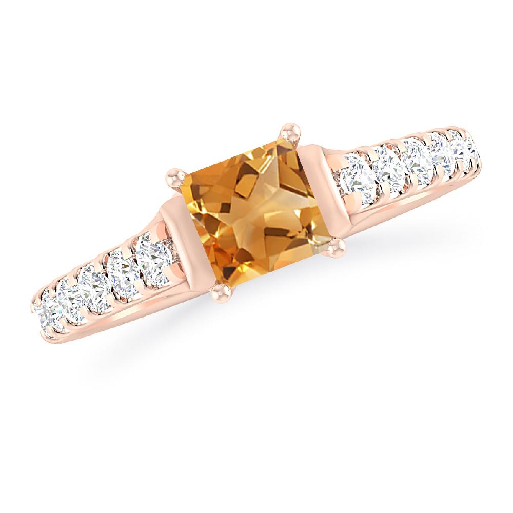 Rose Gold - Citrine