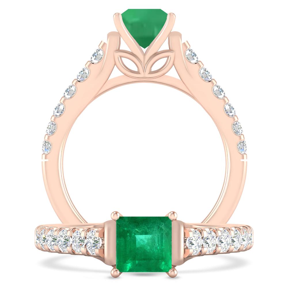 Rose Gold - Emerald