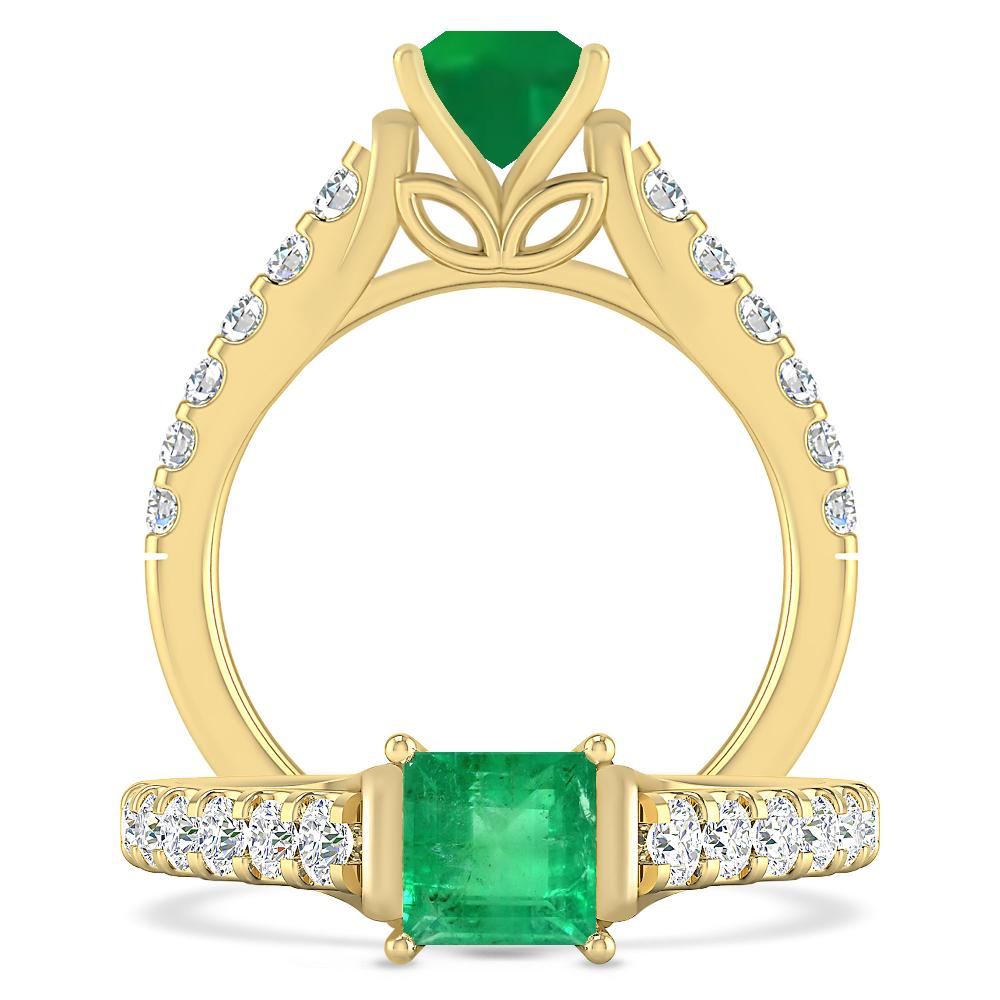 Yellow Gold - Emerald