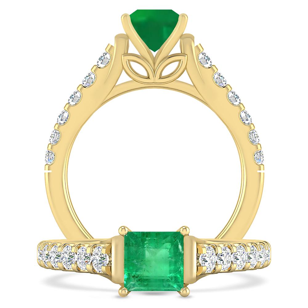 Yellow Gold - Emerald