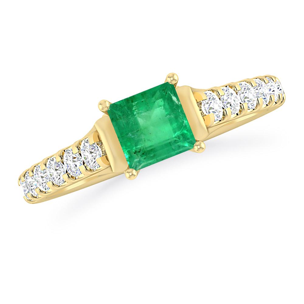 Yellow Gold - Emerald