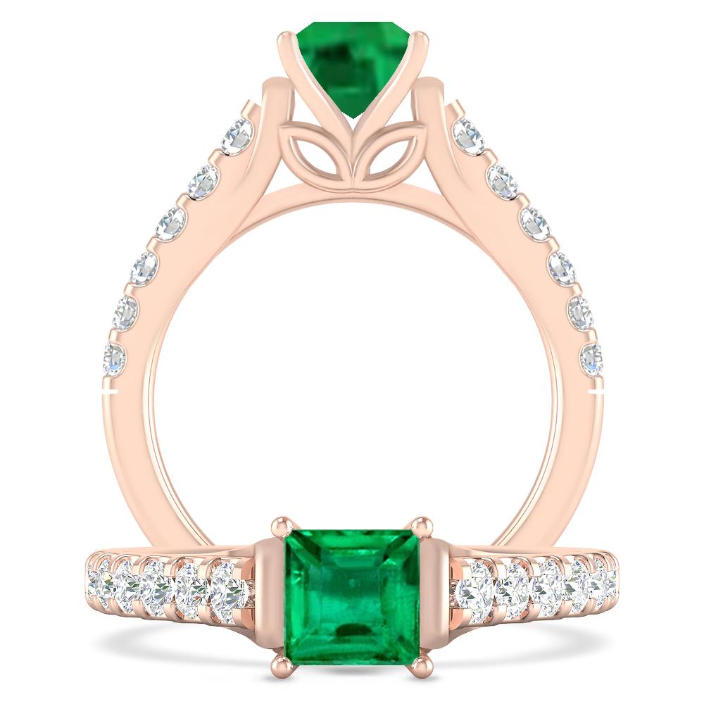 Rose Gold - Emerald