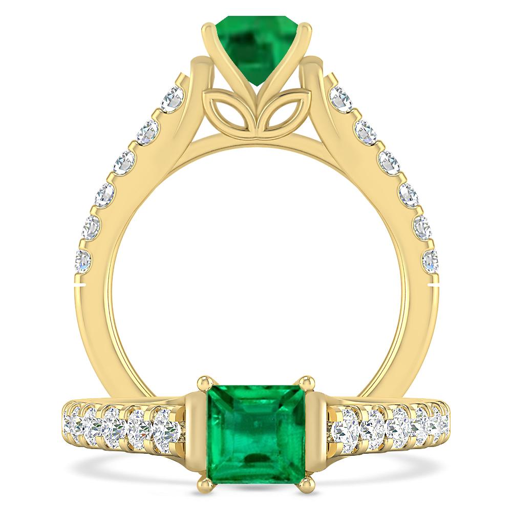 Yellow Gold - Emerald