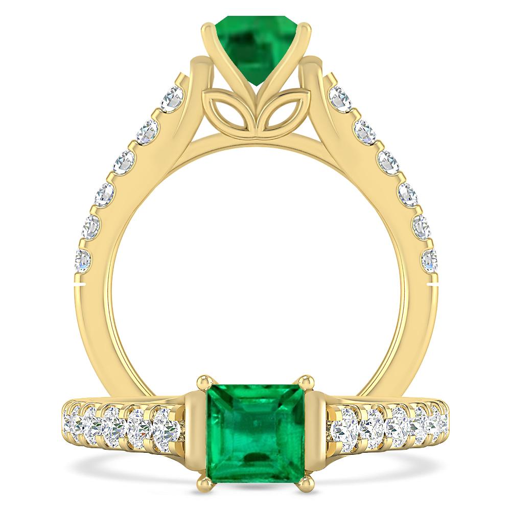 Yellow Gold - Emerald