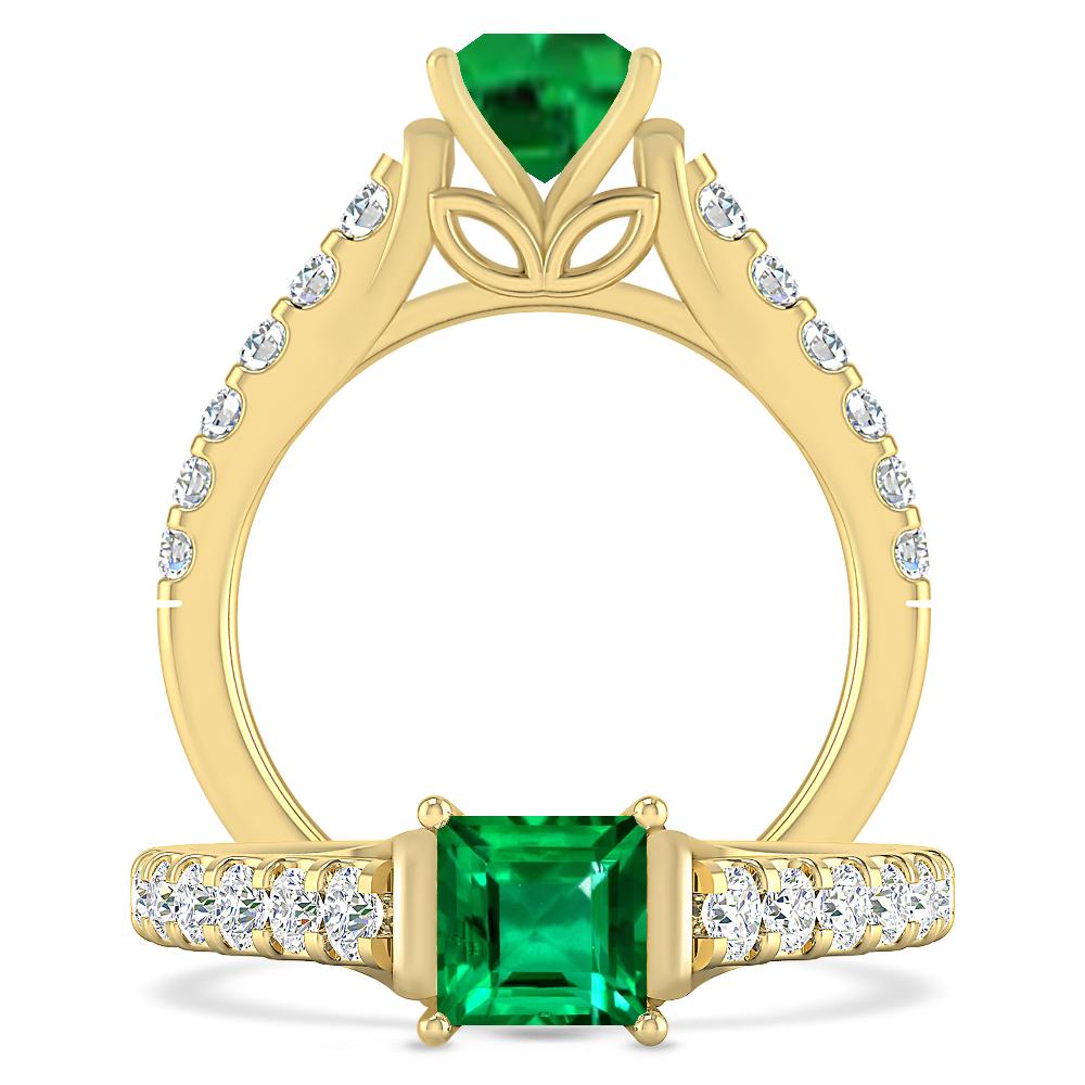 Yellow Gold - Emerald