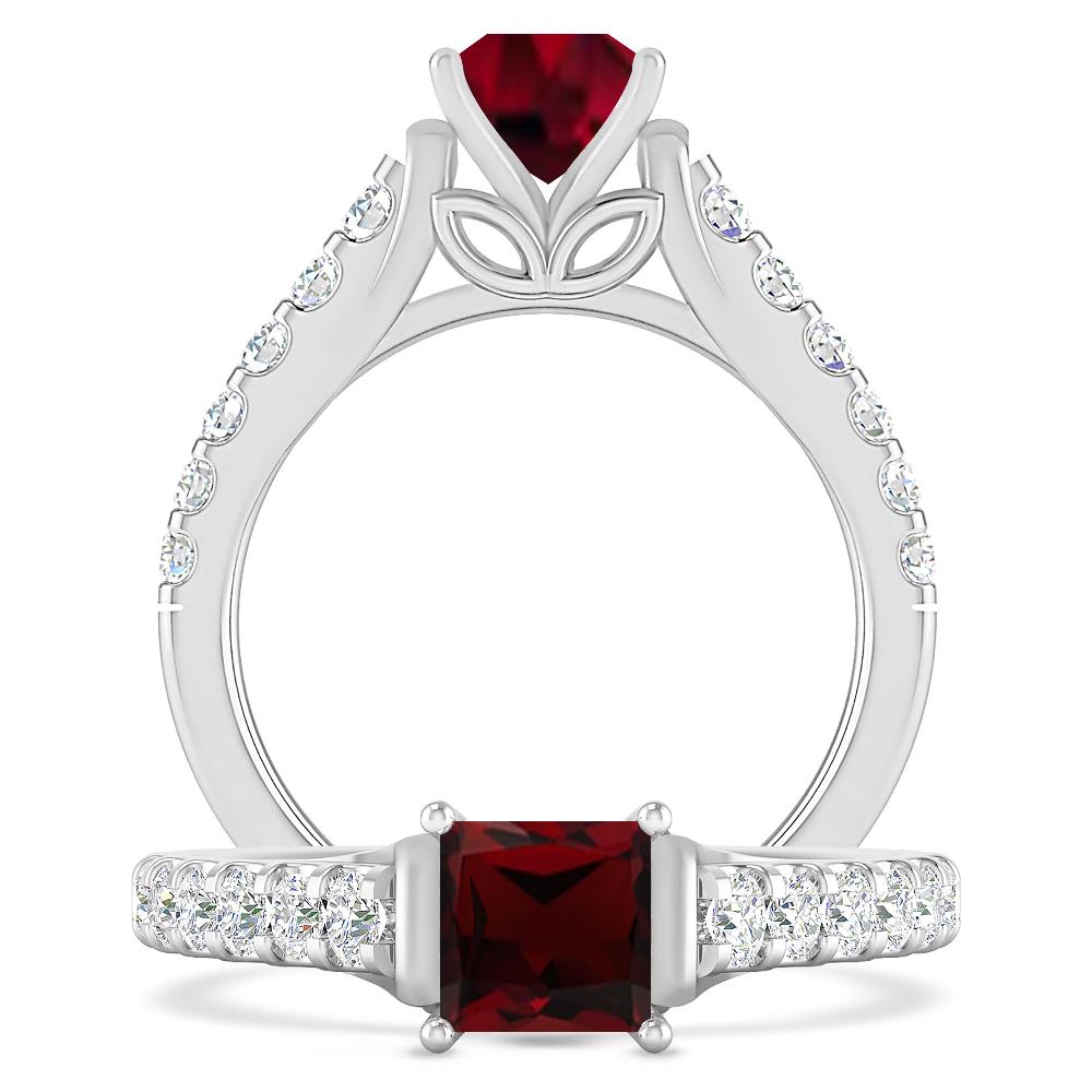 White Gold - Garnet