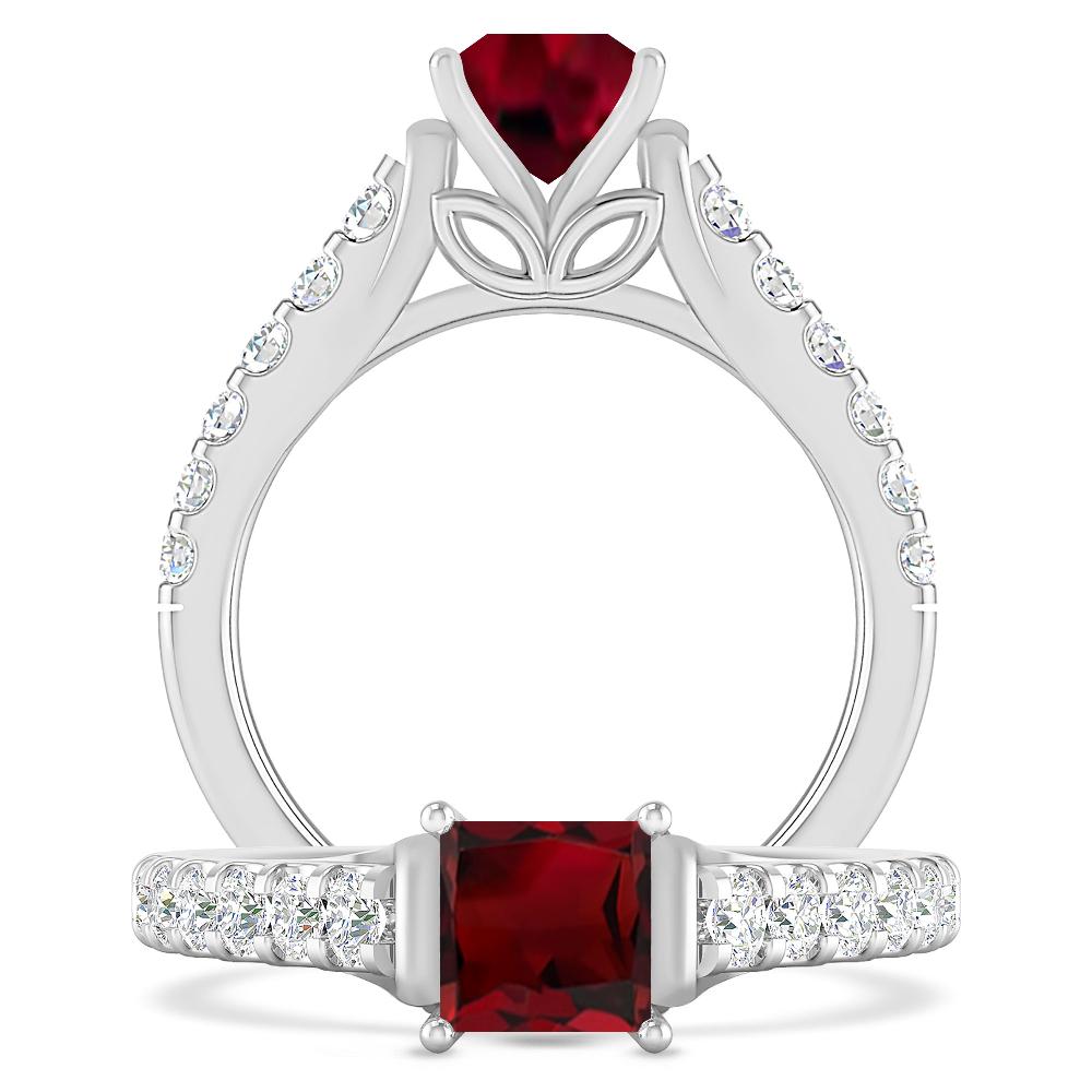 White Gold - Garnet