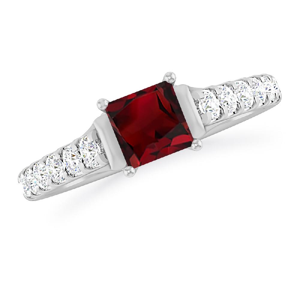 White Gold - Garnet