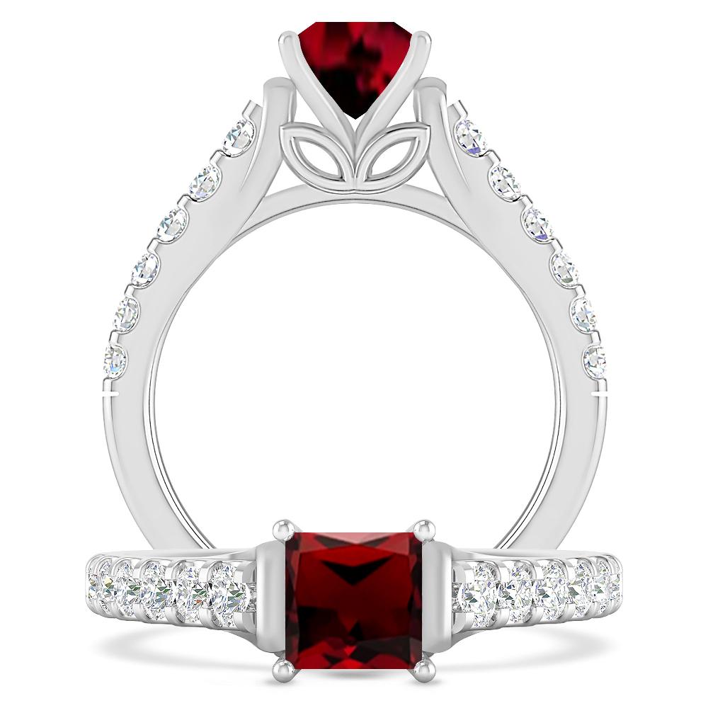 White Gold - Garnet