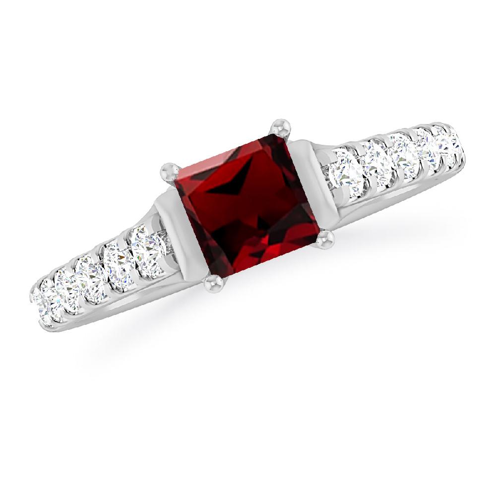 White Gold - Garnet