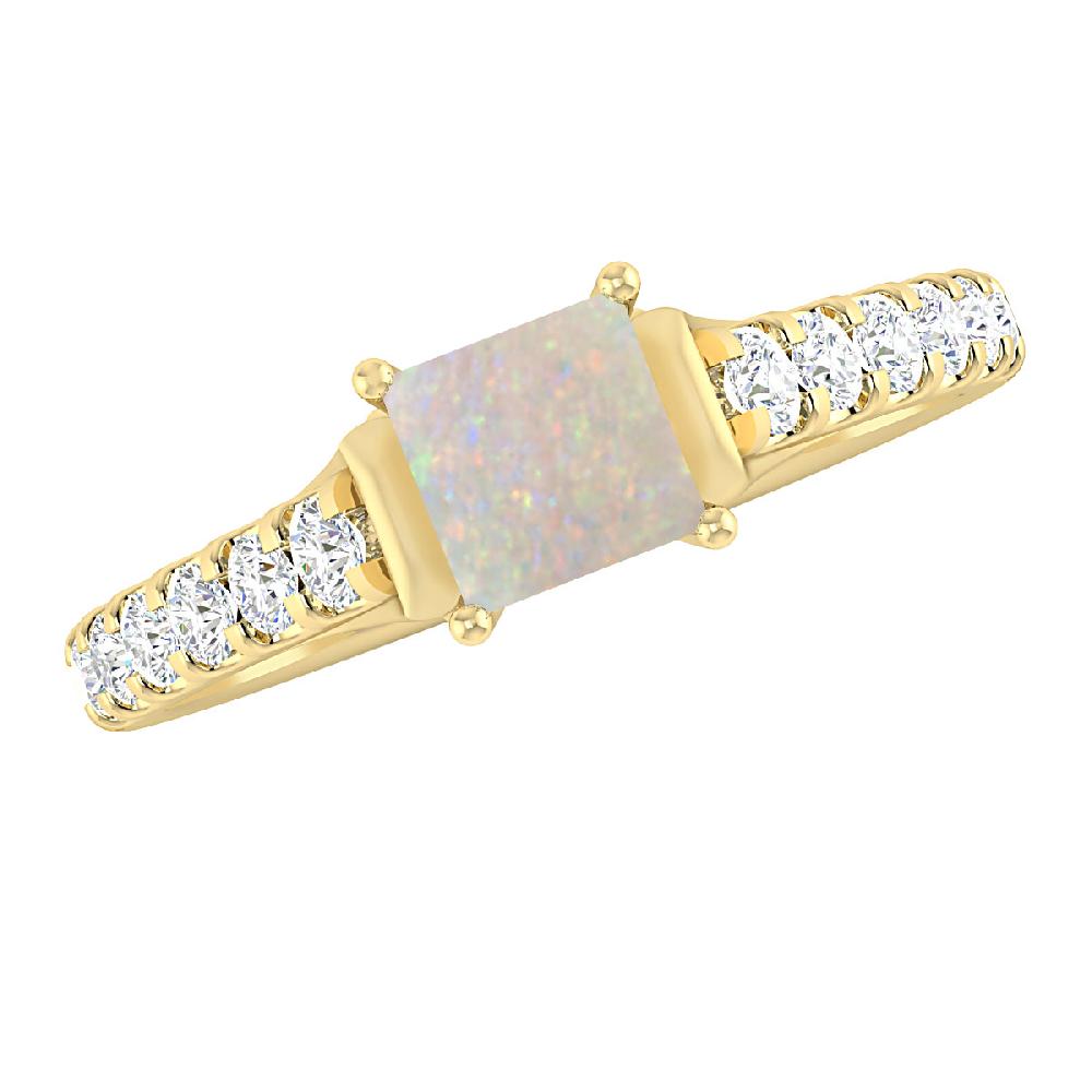 Yellow Gold - Opal