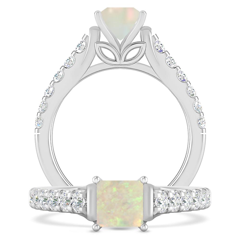 White Gold - Opal