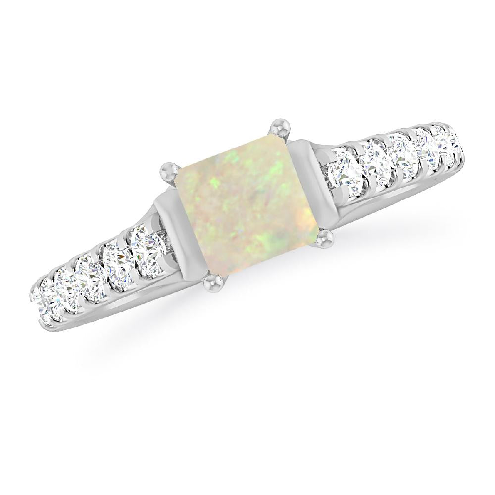 White Gold - Opal