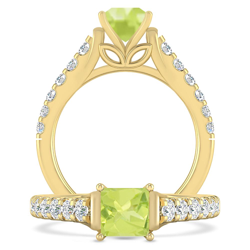 Yellow Gold - Peridot