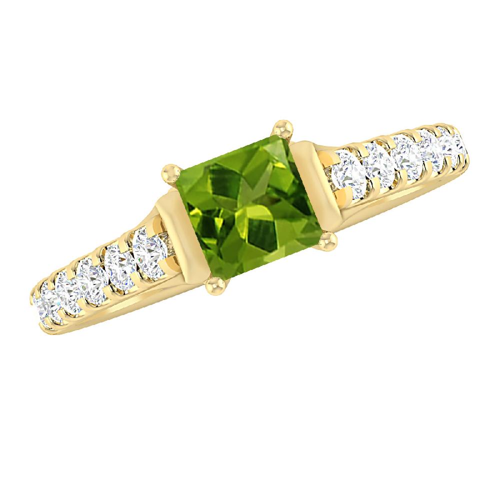 Yellow Gold - Peridot