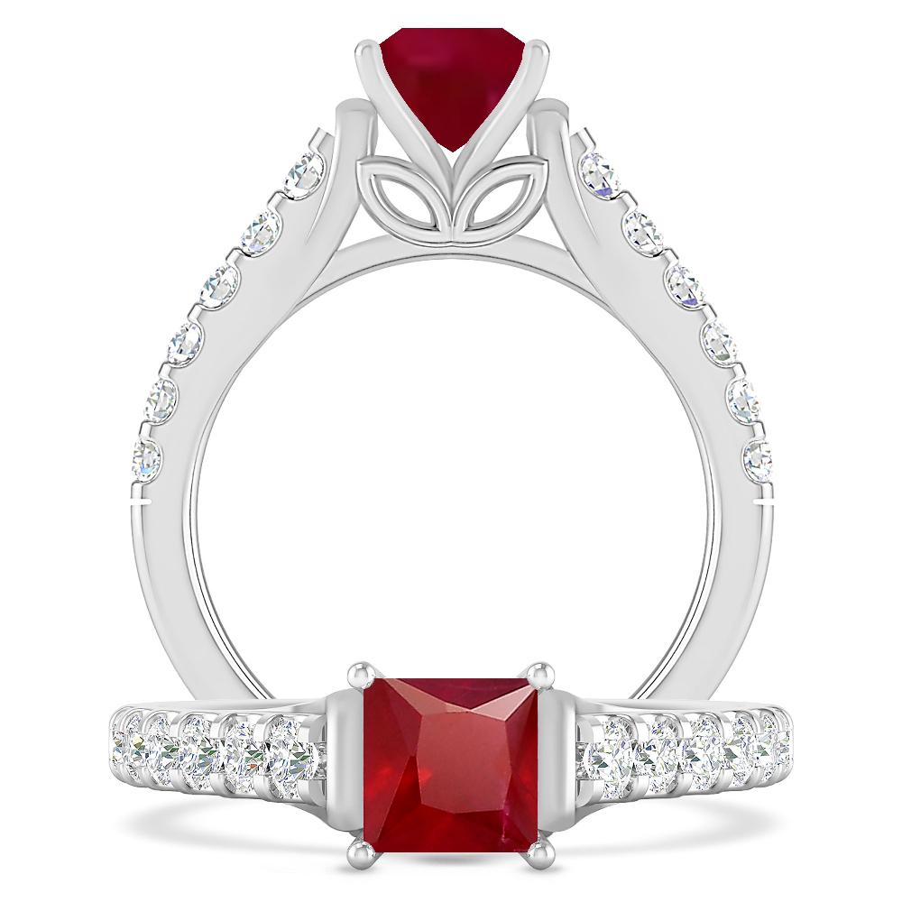 White Gold - Ruby