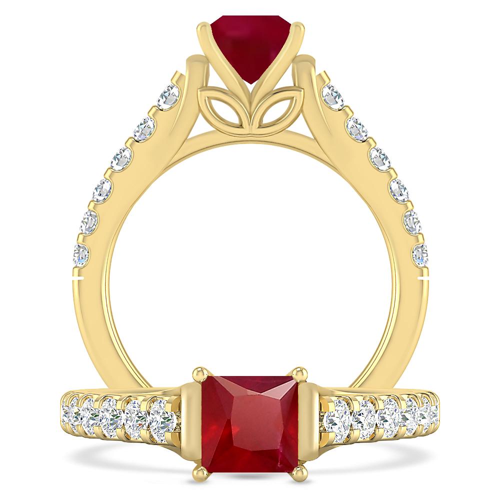 Yellow Gold - Ruby